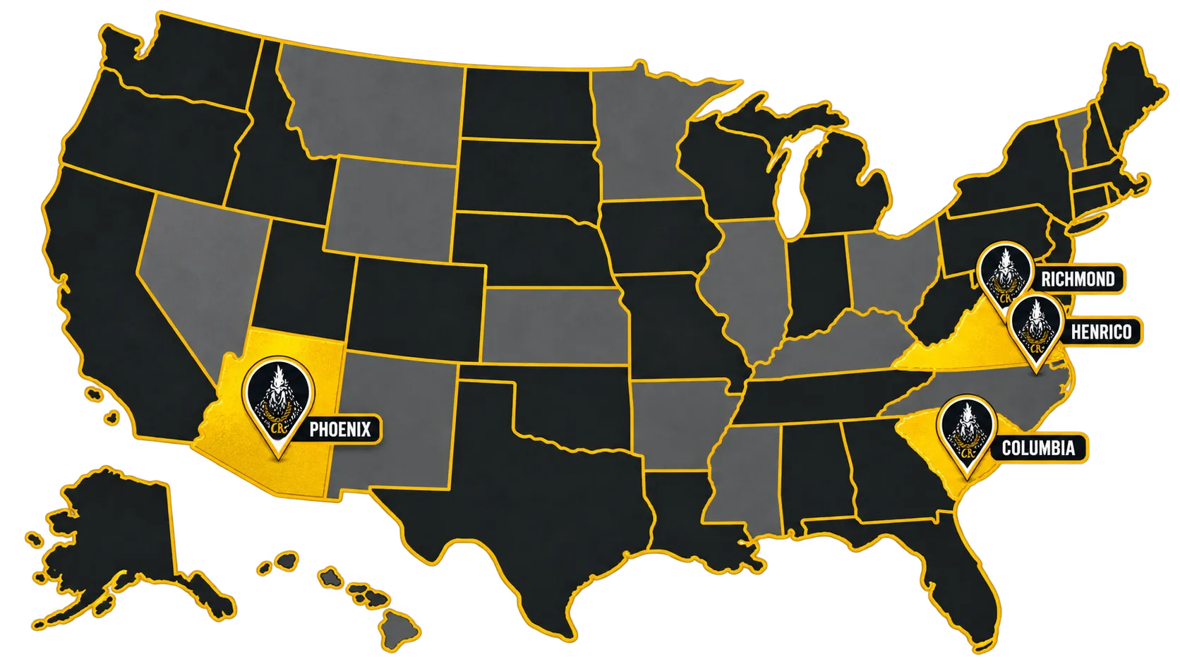 Cocky Rooster locations across the US
